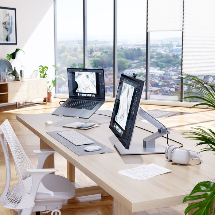 ALOGIC ACFS Soporte para Monitor Plata