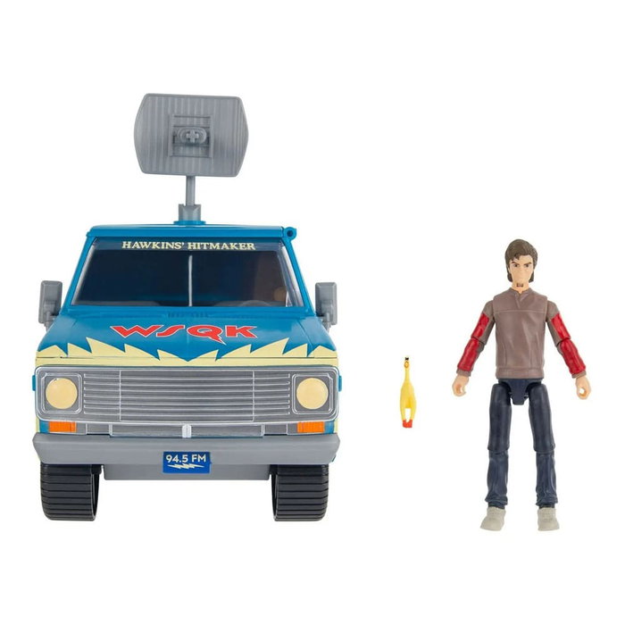 Stranger Things World Of Figure & Vehicle Vehículo con Figura The Squawk van Playset with Steve