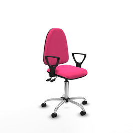 PIQUERAS Y CRESPO Silla de oficina Aýna Rosa con mecanismo Asincro