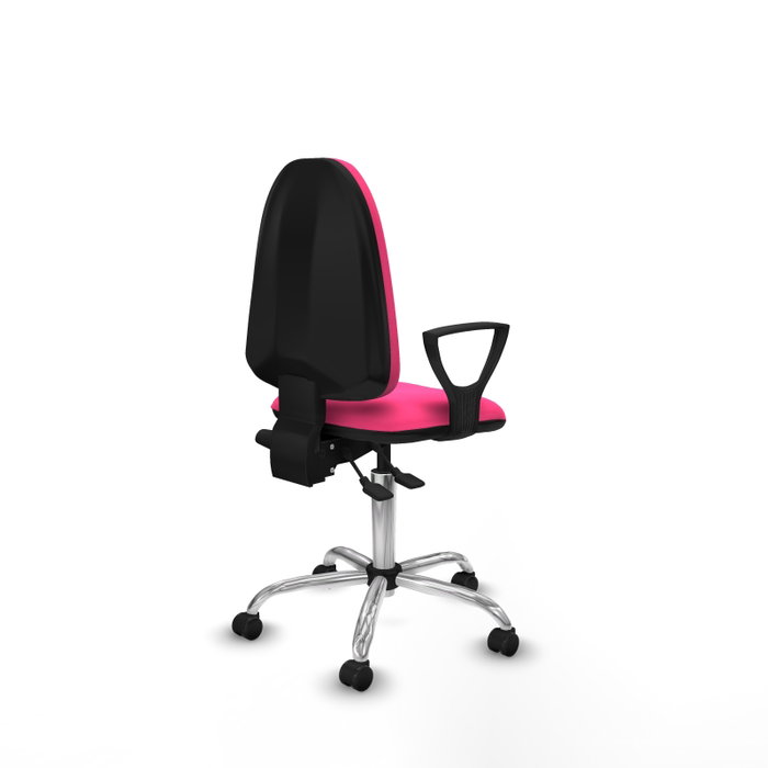 PIQUERAS Y CRESPO Silla de oficina Aýna Rosa con mecanismo Asincro