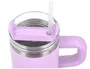 Antartik Taza térmica Pulse con asa y pajita, morado, 570 ml