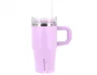 Antartik Taza térmica Pulse con asa y pajita, morado, 570 ml