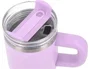 Antartik Taza térmica Pulse con asa y pajita, morado, 570 ml