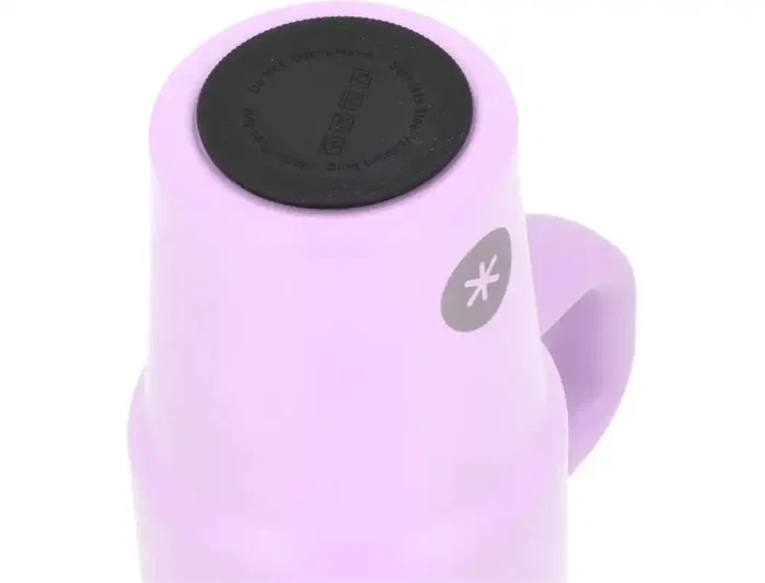 Antartik Taza térmica Pulse con asa y pajita, morado, 570 ml