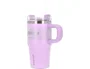 Antartik Taza térmica Pulse con asa y pajita, morado, 570 ml