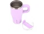 Antartik Taza térmica Pulse con asa y pajita, morado, 570 ml