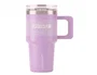 Antartik Taza térmica Pulse con asa y pajita, morado, 570 ml