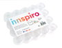 Innspiro Pack de 20 Botes Plásticos Apilables con Rosca 3x2 cm