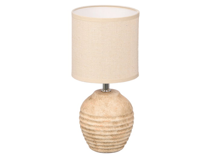 Giftdecor Lámpara Envejecida Redonda Rayas Horizontales 28 cm Cerámica y Tela Marrón (Set de 8) Giftdecor Lámpara Envejecida Redonda Rayas Horizontales 28 cm Cerámica y Tela Marrón (Set de 8)
