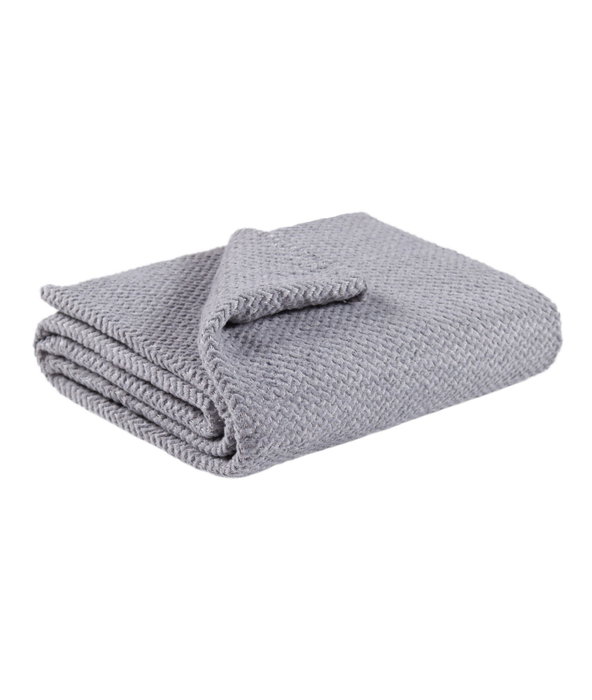 L'essentiel linge de maison Manta Doble de Algodón 100% Gris 180x220 cm