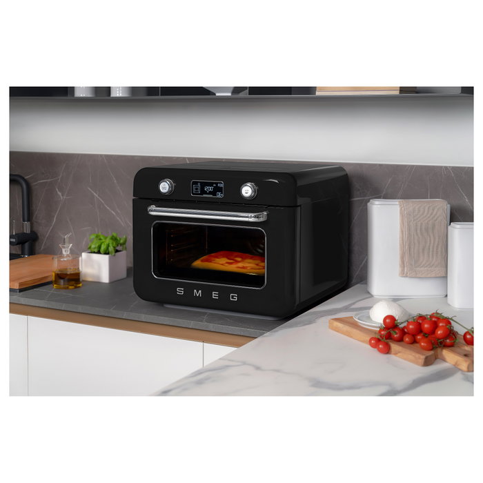 Smeg COF01BLEU Mini Horno Vintage Negro 30L 1800W