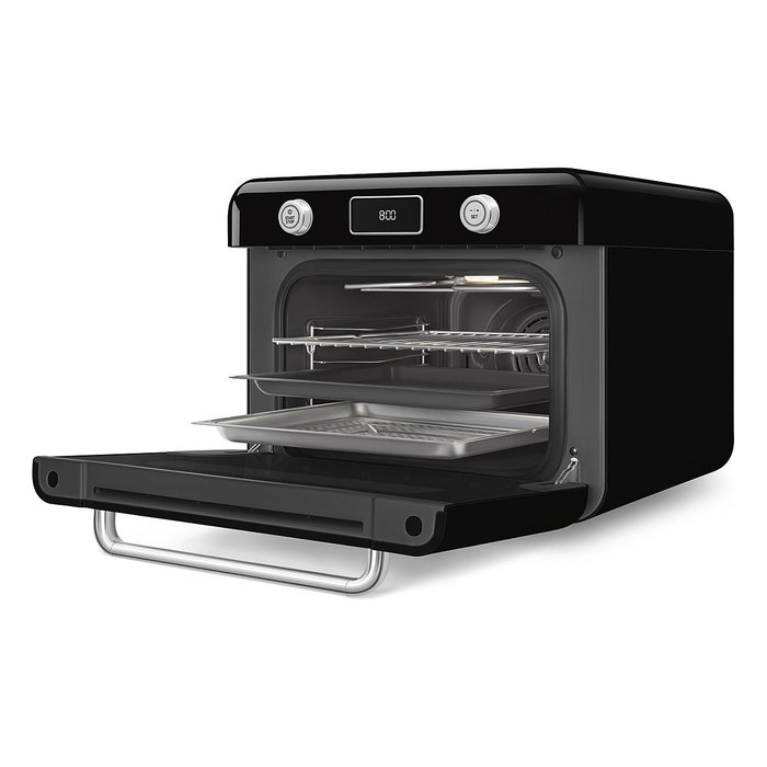 Smeg COF01BLEU Mini Horno Vintage Negro 30L 1800W