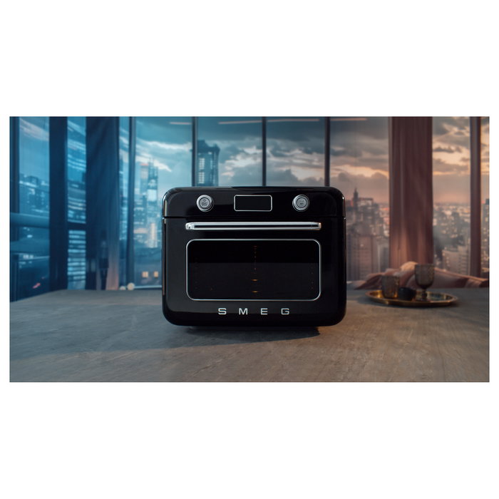 Smeg COF01BLEU Mini Horno Vintage Negro 30L 1800W