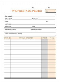 Talonario Pedidos 4º Natu Tripli Loan (Set de 5)