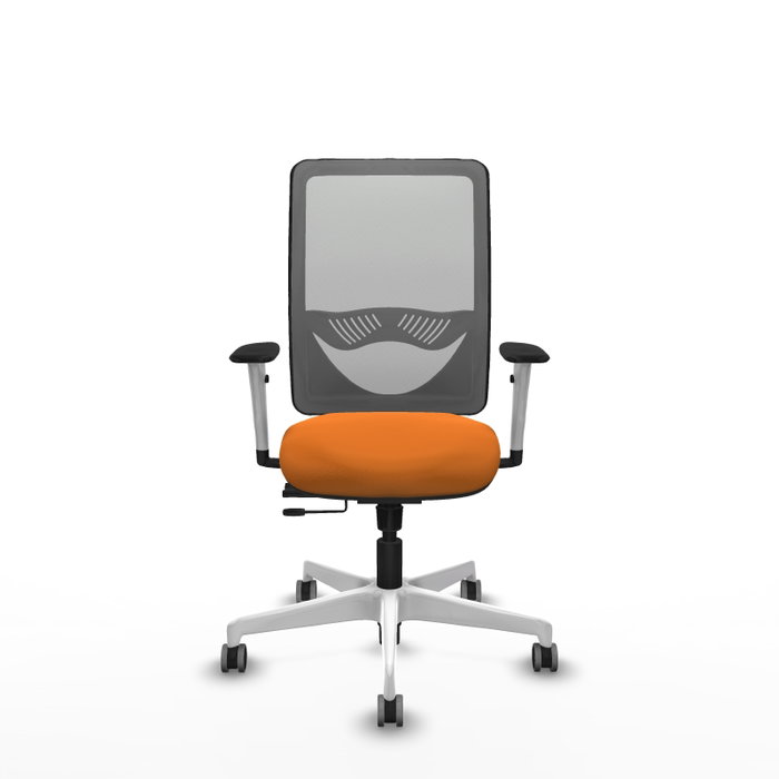 PIQUERAS Y CRESPO Silla de oficina Zulema Naranja y Gris