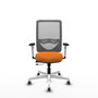 PIQUERAS Y CRESPO Silla de oficina Zulema Naranja y Gris