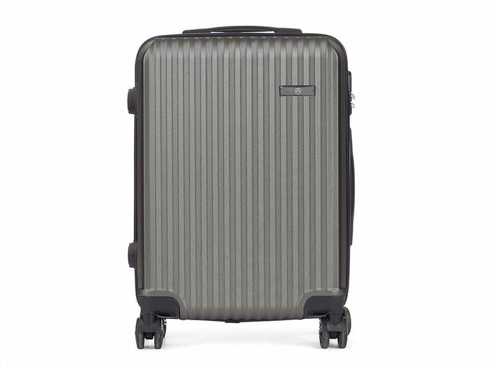 Arte Regal Maleta Liston Cabina ABS Gris Oscuro 38x57x23 cm