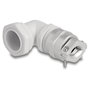 DeLOCK Prensaestopas PG21 con alivio de tensión y protección de 90°, Gris