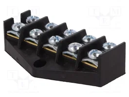 PAWBOL Bloque de Bornas de Tornillo 57A Negro 10mm2