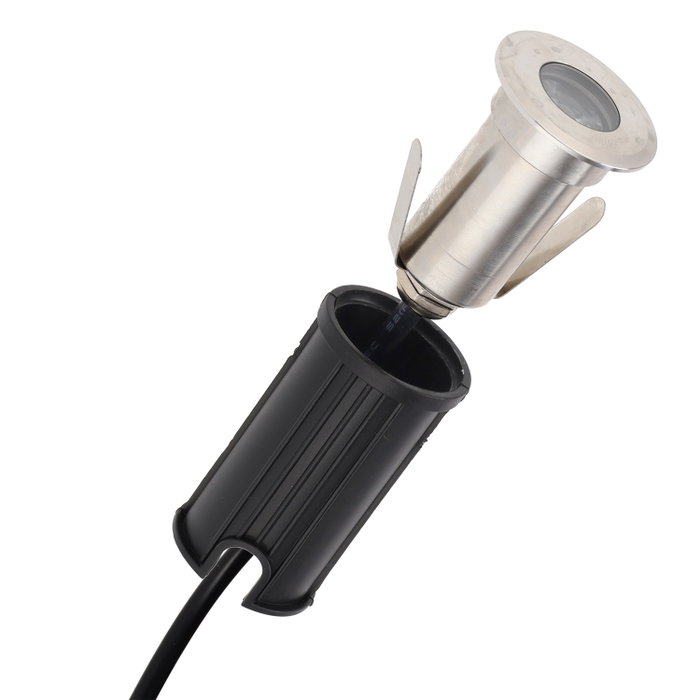 Foco LED Empotrable 3W 300Lm 12V DC IP67 2700K Blanco Cálido para Exterior