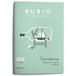 RUBIO Set de 10 Cuadernos A5 Escritura Nº 010 (+5 años)
