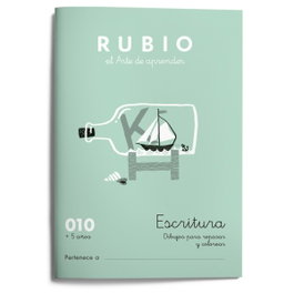 RUBIO Cuaderno de Escritura A5 Nº 010 (+5 años) de la colección de ejercicios