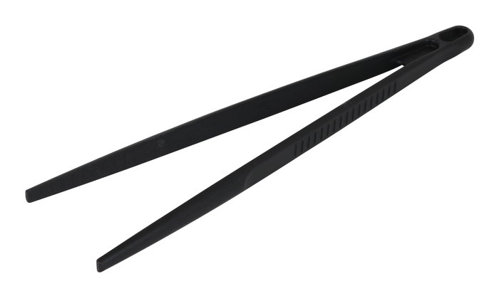 Quttin Pinzas de Cocina 28 cm de Nylon, Color Negro (24 Unidades)