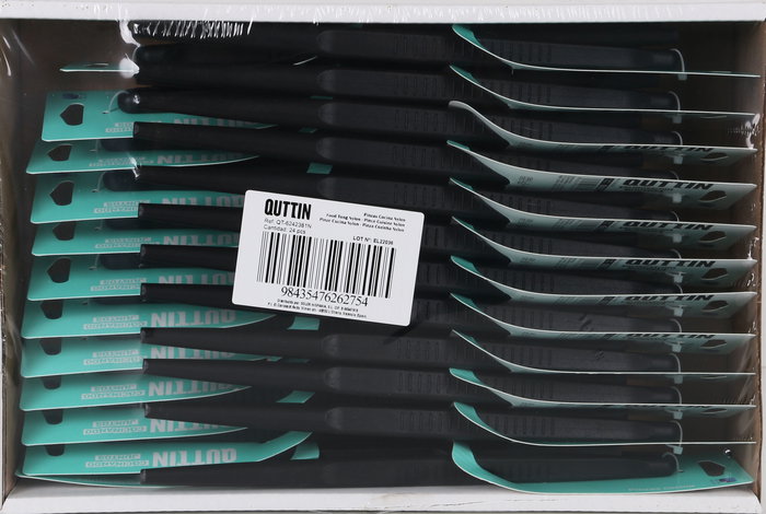Quttin Pinzas de Cocina 28 cm de Nylon, Color Negro (24 Unidades)