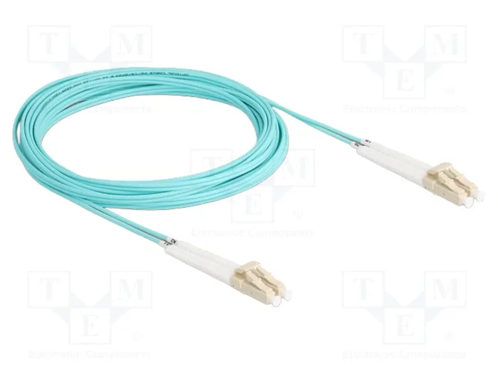 DeLOCK Cable de fibra óptica LC Duplex a LC Duplex multimodo OM3 en ángulo 5 m DeLOCK Cable de fibra óptica LC Duplex a LC Duplex multimodo OM3 en ángulo 5 m