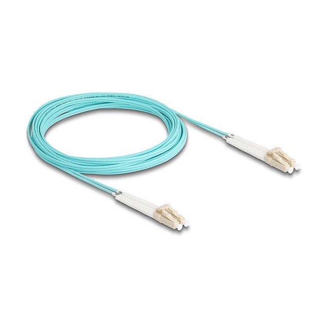 DeLOCK Cable de fibra óptica LC Duplex a LC Duplex multimodo OM3 en ángulo 5 m DeLOCK Cable de fibra óptica LC Duplex a LC Duplex multimodo OM3 en ángulo 5 m