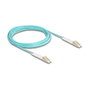 DeLOCK Cable de fibra óptica LC Duplex a LC Duplex multimodo OM3 en ángulo 5 m