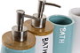 DKD Home Decor Set de Baño de 2 Piezas Colección Baño Azul
