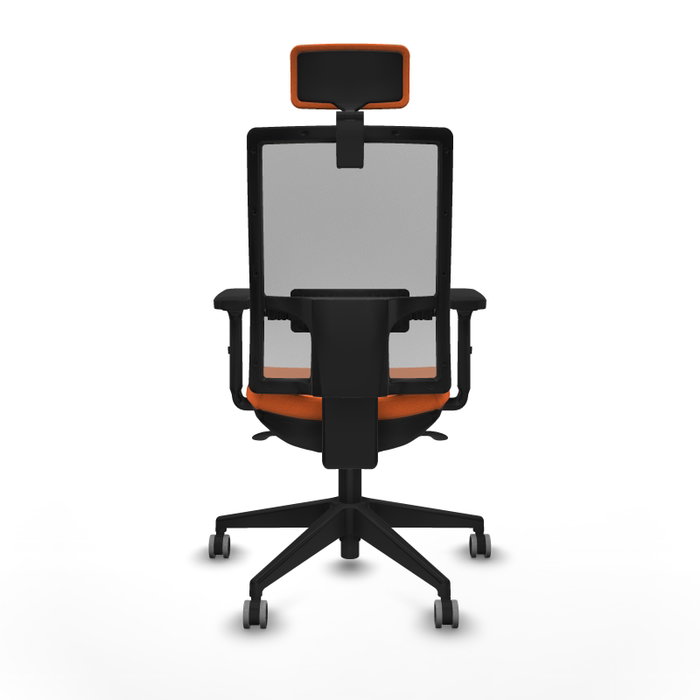 PIQUERAS Y CRESPO Silla de oficina Horna con mecanismo Sincro, Naranja y Gris PIQUERAS Y CRESPO Silla de oficina Horna con mecanismo Sincro, Naranja y Gris