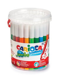 Rotul.Carioca Jumbo Maxi Superlavable Bote De 50