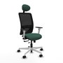 PIQUERAS Y CRESPO Silla de oficina Zulema Verde botella con mecanismo Sincro/Traslack