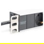 Digitus Regleta de enchufes 19" 1HE con 8 tomas, perfil de aluminio, 2m cable, Negro