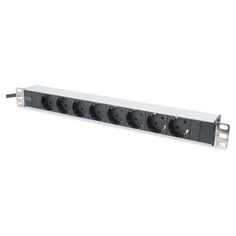 Digitus Regleta de enchufes PDU 19'' 1U 8 Schuko Negro DN-95401