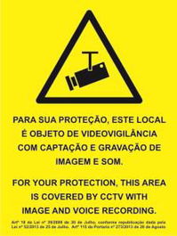 GO 150X200 CCTV SIGN Señal de Vigilancia
