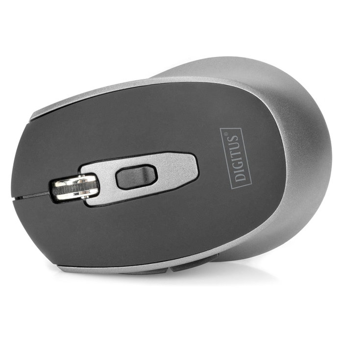 Digitus Ratón Óptico Inalámbrico 2.4 GHz, 6 Botones, 1600 DPI, Ambidiestro, Negro y Gris, para Oficina, PC, Mac, Android Digitus Ratón Óptico Inalámbrico 2.4 GHz, 6 Botones, 1600 DPI, Ambidiestro, Negro y Gris, para Oficina, PC, Mac, Android
