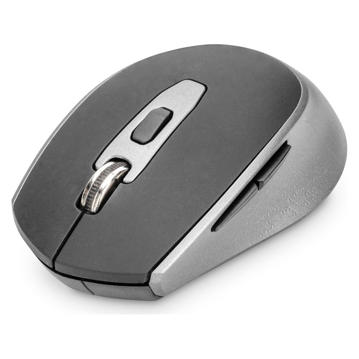 Digitus Ratón Óptico Inalámbrico 2.4 GHz, 6 Botones, 1600 DPI, Ambidiestro, Negro y Gris, para Oficina, PC, Mac, Android Digitus Ratón Óptico Inalámbrico 2.4 GHz, 6 Botones, 1600 DPI, Ambidiestro, Negro y Gris, para Oficina, PC, Mac, Android