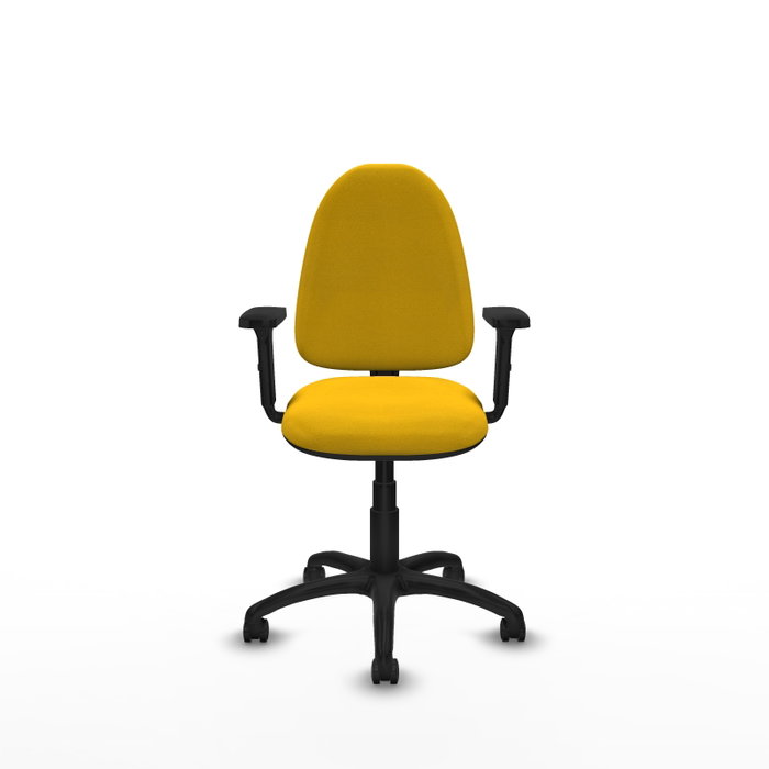 PIQUERAS Y CRESPO Silla de oficina Aýna Amarillo con brazos 2D