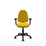 PIQUERAS Y CRESPO Silla de oficina Aýna Amarillo con brazos 2D
