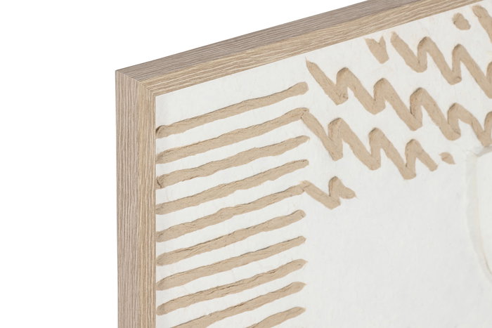DKD Home Decor Cuadro Abstracto Blanco Natural Papel Mache Ps 50 x 70 x 2 cm (2 Unidades) DKD Home Decor Cuadro Abstracto Blanco Natural Papel Mache Ps 50 x 70 x 2 cm (2 Unidades)
