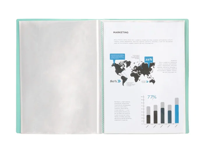 Liderpapel Carpeta Escaparate 30 Fundas Polipropileno DIN A4 Verde Manzana Opaco Liderpapel Carpeta Escaparate 30 Fundas Polipropileno DIN A4 Verde Manzana Opaco