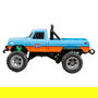 AMEWI 22698 Camión Monstruo RC 1:64 RTR Listo Para Usar, Efectos de Luz, Radio Control 2.4GHz, Color Azul/Naranja, 8 km/h, Con Batería Recargable