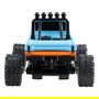 AMEWI 22698 Camión Monstruo RC 1:64 RTR Listo Para Usar, Efectos de Luz, Radio Control 2.4GHz, Color Azul/Naranja, 8 km/h, Con Batería Recargable