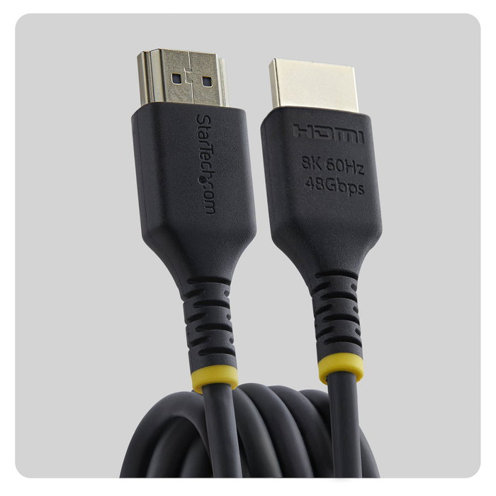 StarTech Cable HDMI 2.1 Ultra Slim de 1m, 8K 60Hz/4K 120Hz Certificado