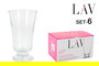 LAV Set 6 Vasos C/Pie 150Cc Colección Troya (8 Cajas)