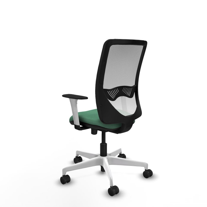 PIQUERAS Y CRESPO Silla de oficina Zulema con mecanismo Sincro/Traslack, Verde esmeralda y Blanco PIQUERAS Y CRESPO Silla de oficina Zulema con mecanismo Sincro/Traslack, Verde esmeralda y Blanco