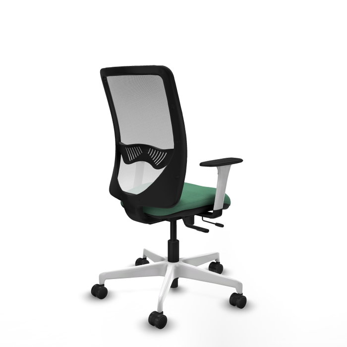 PIQUERAS Y CRESPO Silla de oficina Zulema con mecanismo Sincro/Traslack, Verde esmeralda y Blanco PIQUERAS Y CRESPO Silla de oficina Zulema con mecanismo Sincro/Traslack, Verde esmeralda y Blanco